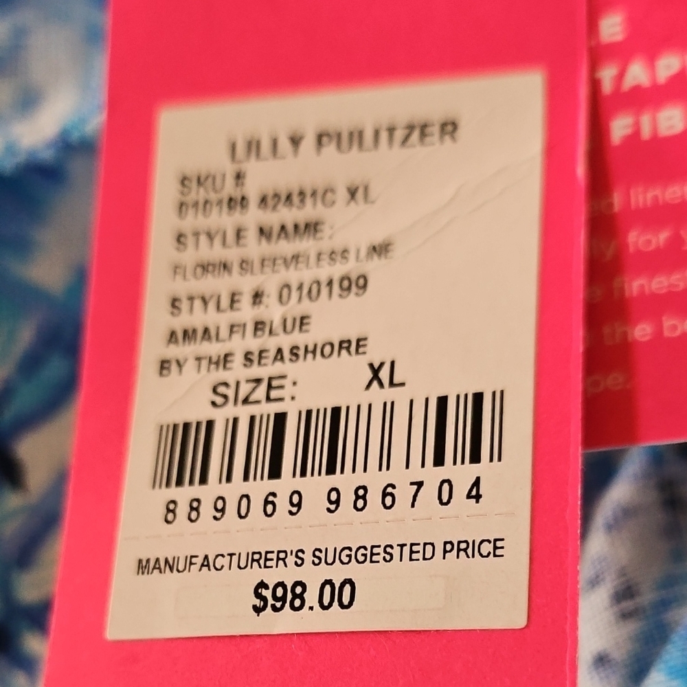 Lilly Pulitzer Amalfi Blue Tank Top